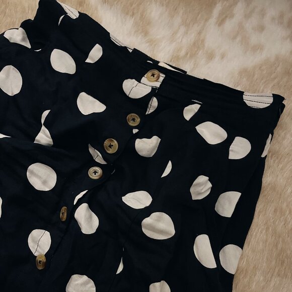 Maeve Dresses & Skirts - anthropologie maeve black and white polka dot button maxi skirt